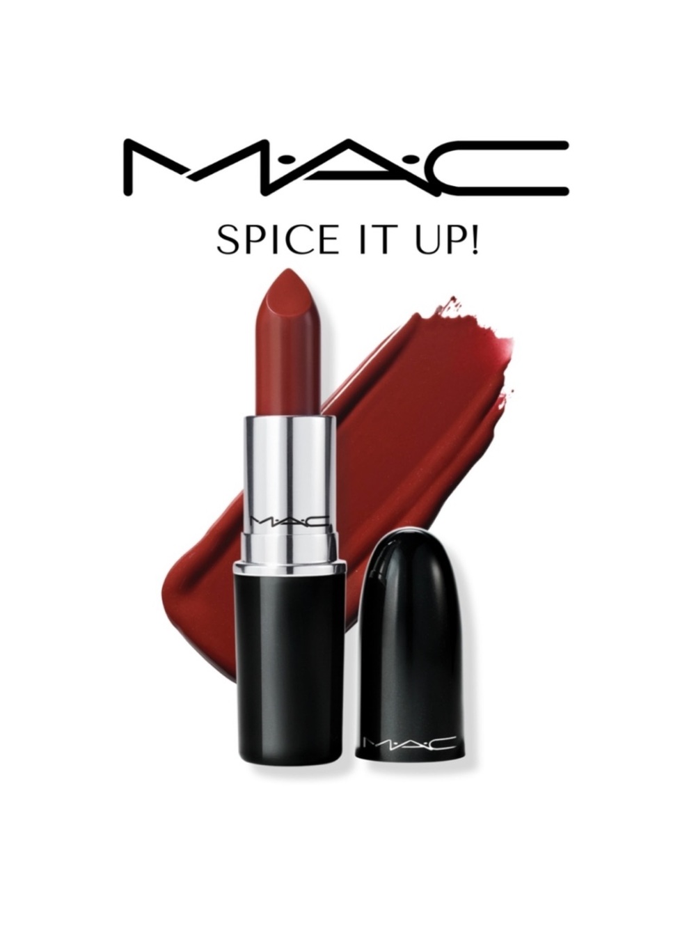 MAC Cosmetics Spice It Up! Deep Brick Red Lipstick